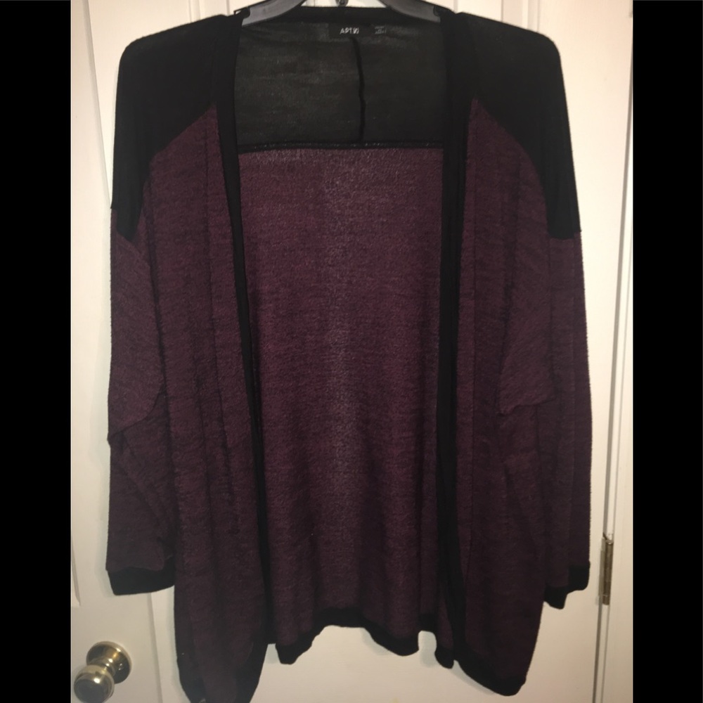 Apt.9 Purple and Black Cardigan